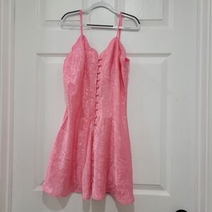 Vintage Victoria's Secret Golden Tag Pink Slip